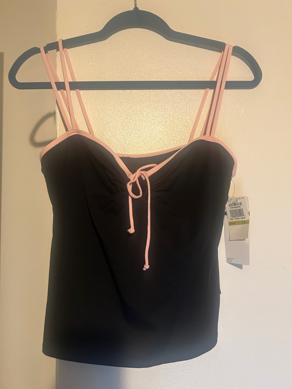 Anne Cole Black Swim Top